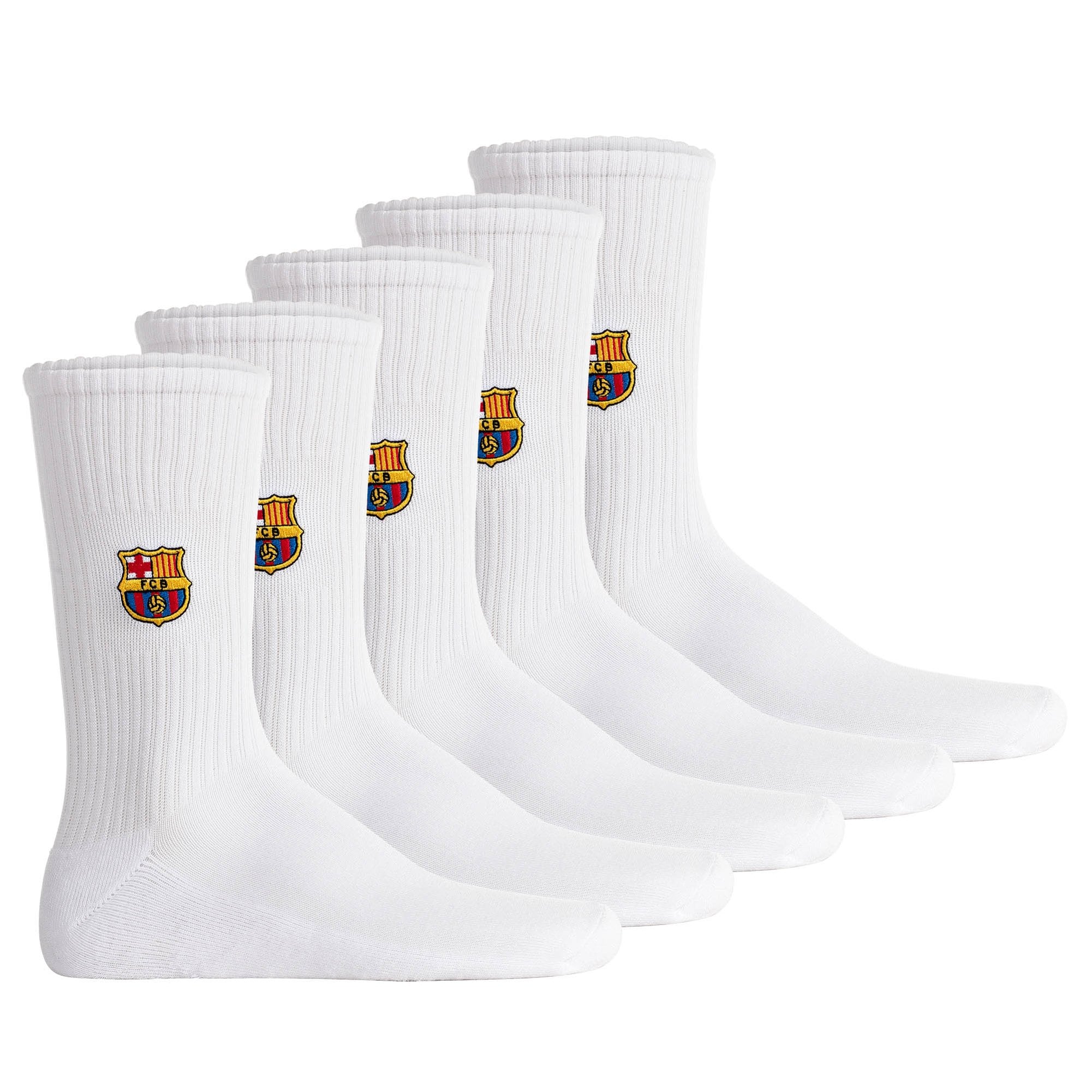 FCB Crew Socks 5-Pack Embroidery Unisex Socken 