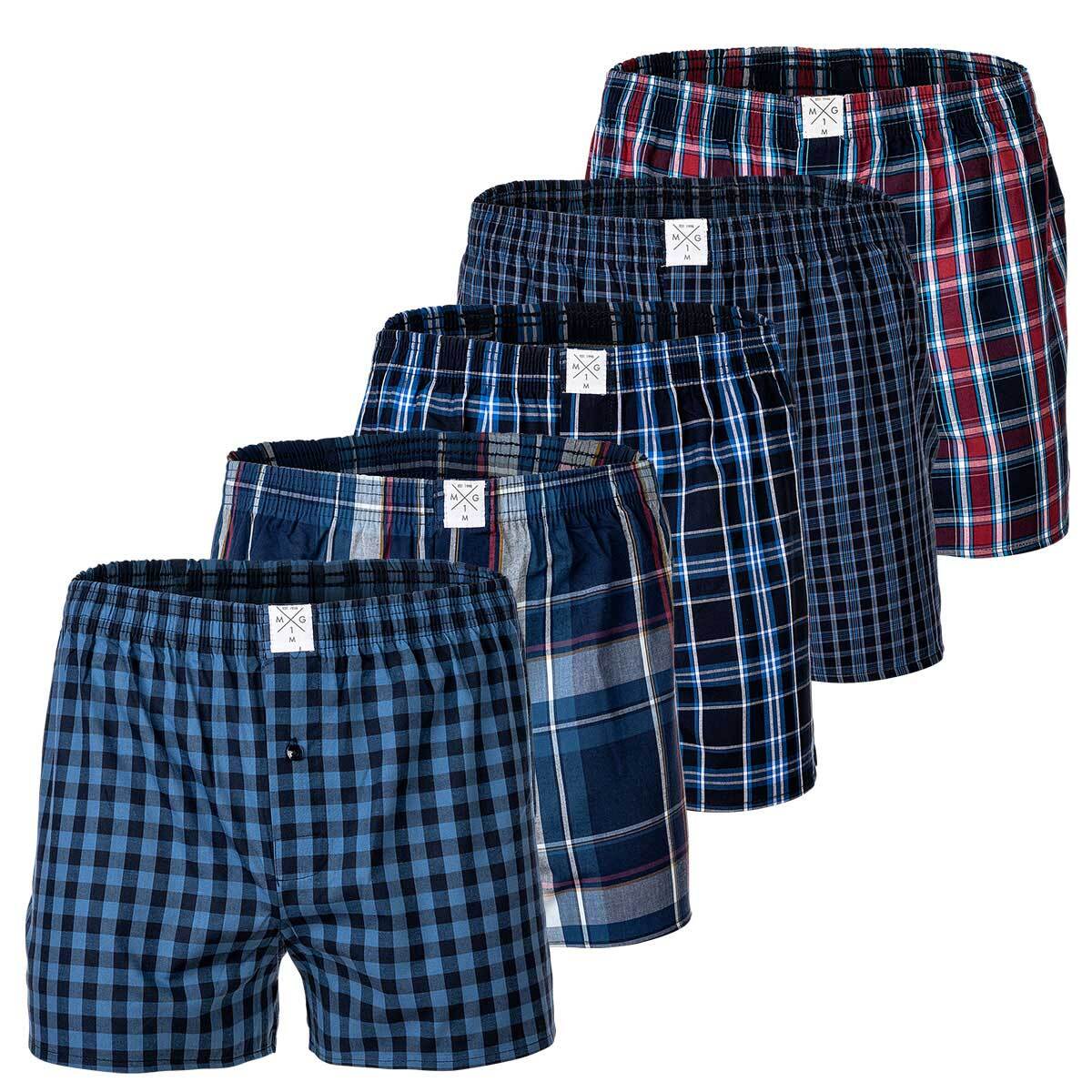 Herren Web-Boxershorts Mehrfarbig 