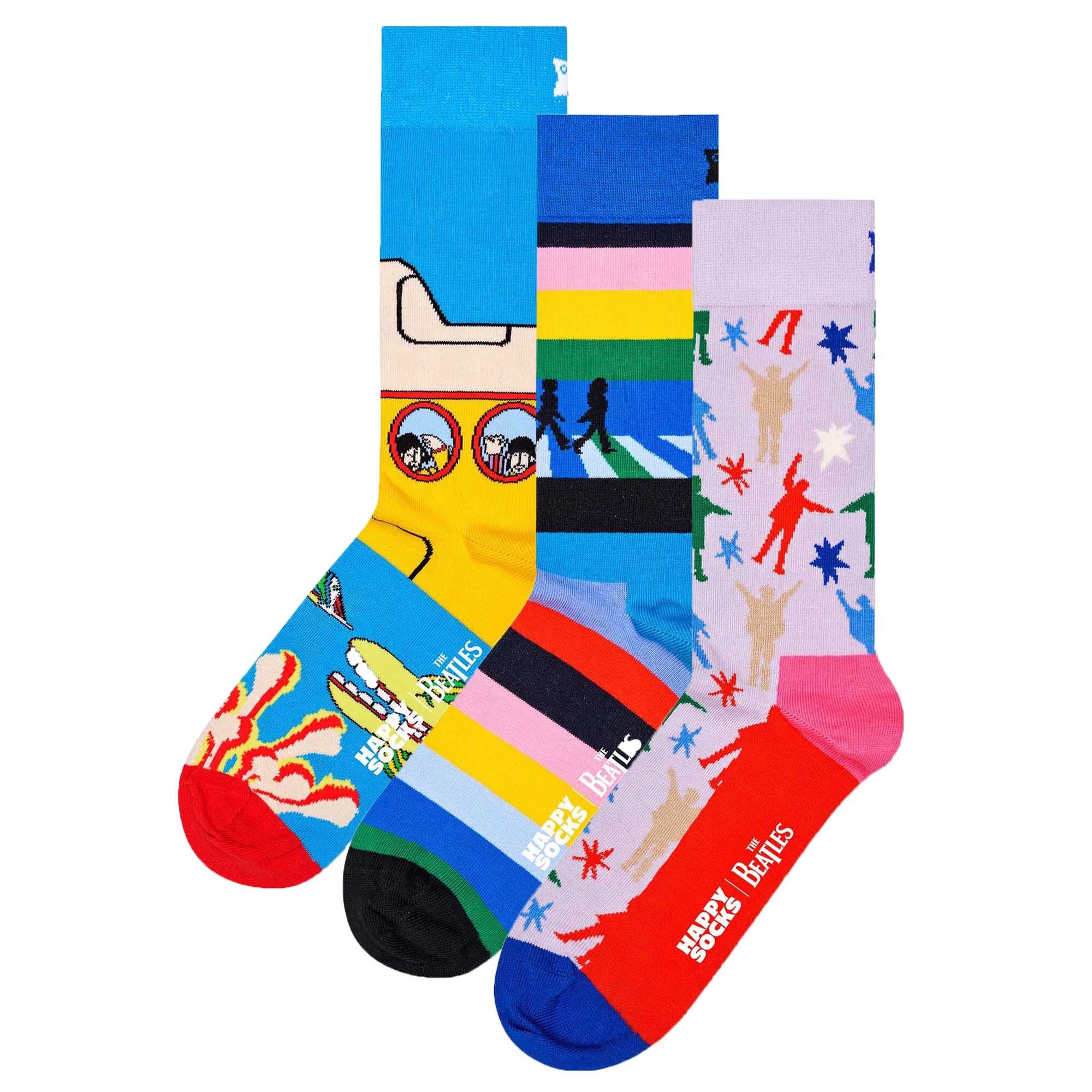 The Beatles Gift Set Herren Socken 