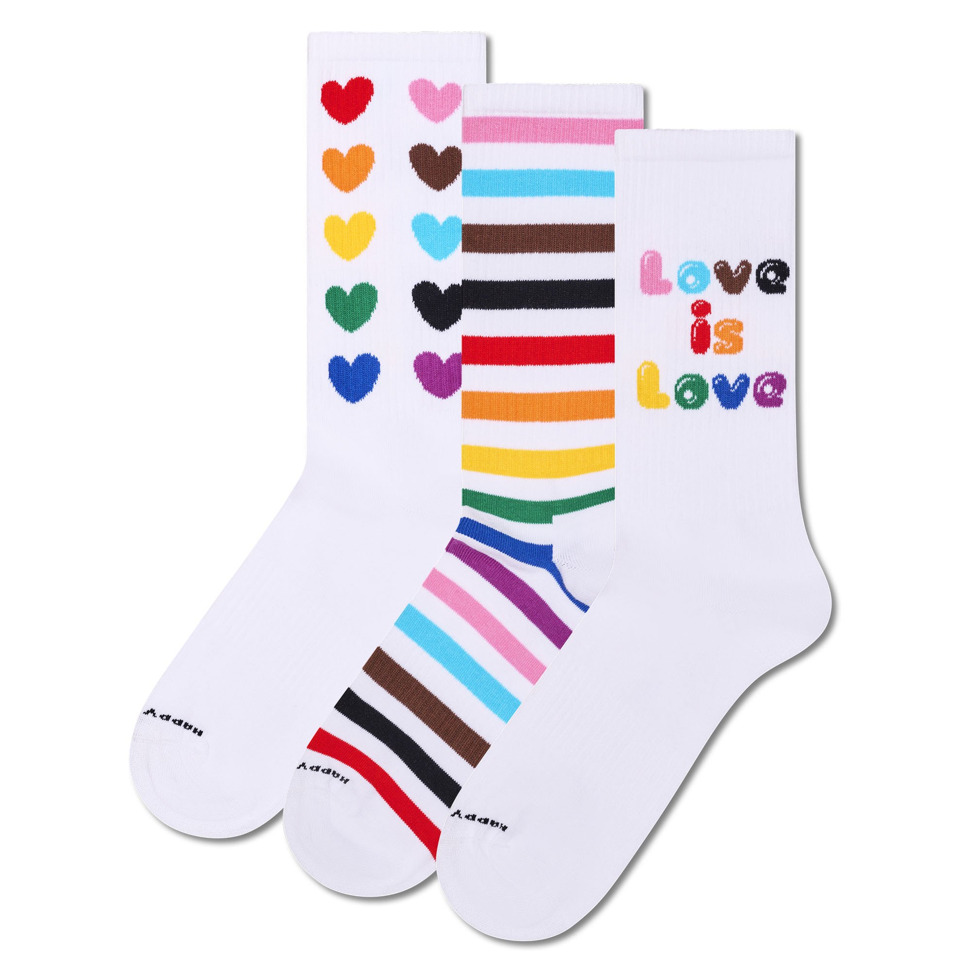 Pride Socks Gift 3P Unisex Socken Mehrfarbig 