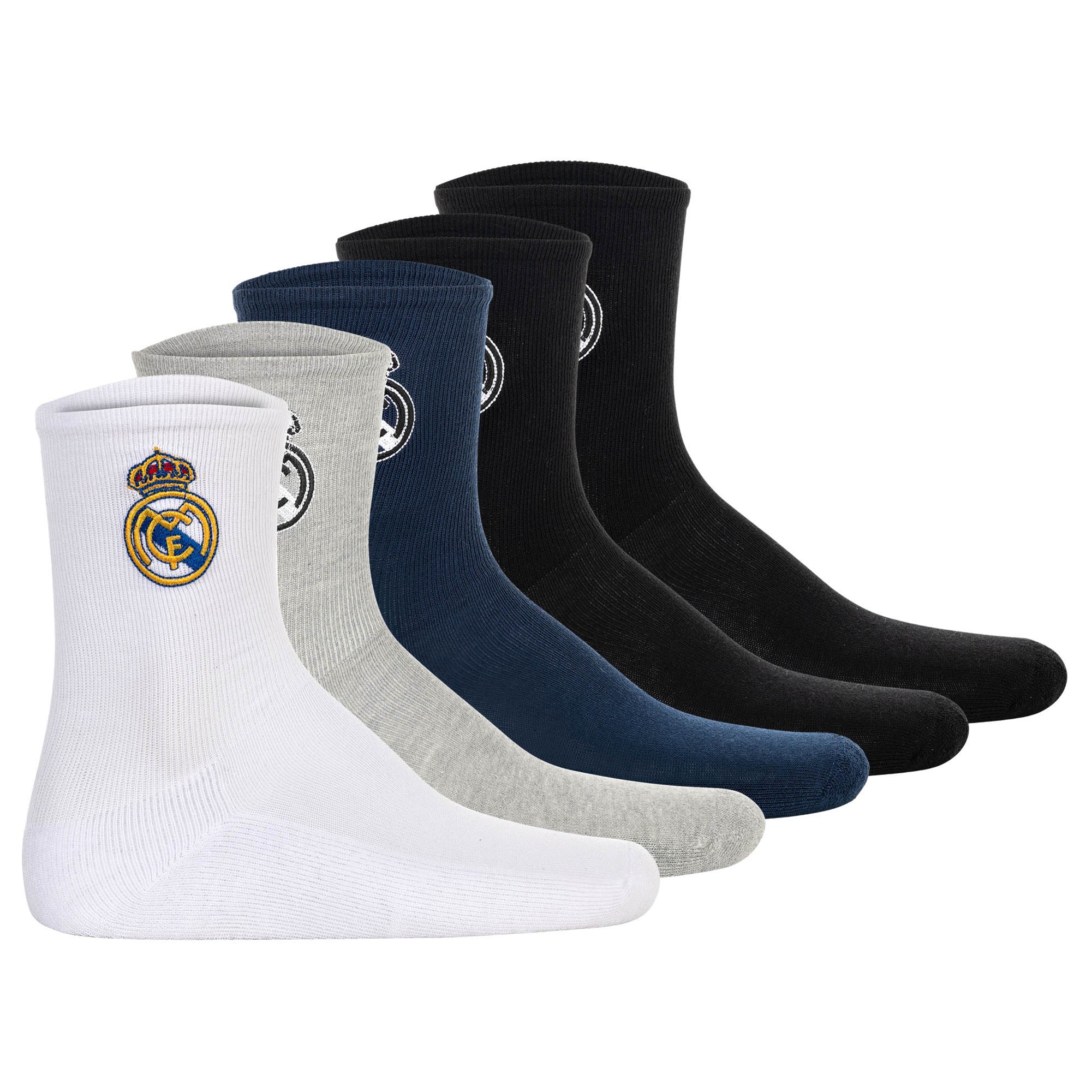 RM Kids Crew Socks 5-Pack Embroidery Unisex Socken 