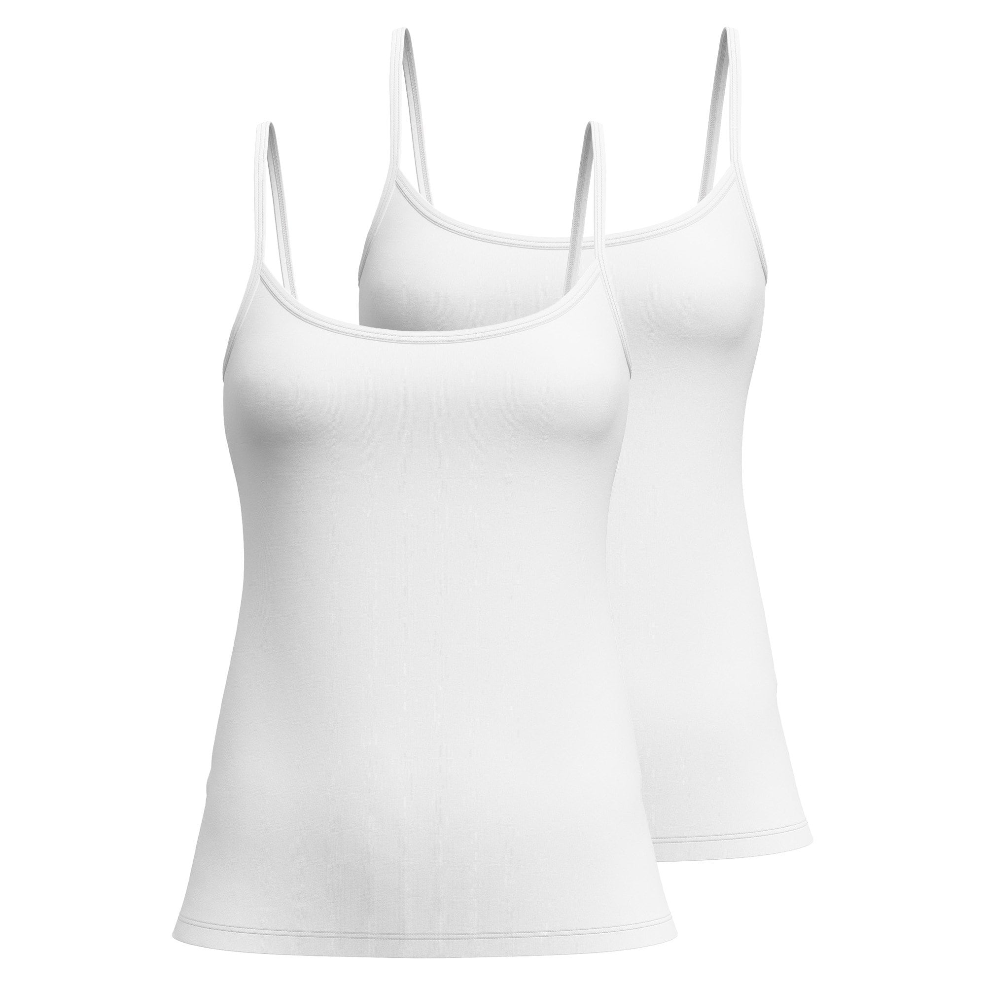 Spaghetti-Top Essential Cotton Damen Unterhemd 