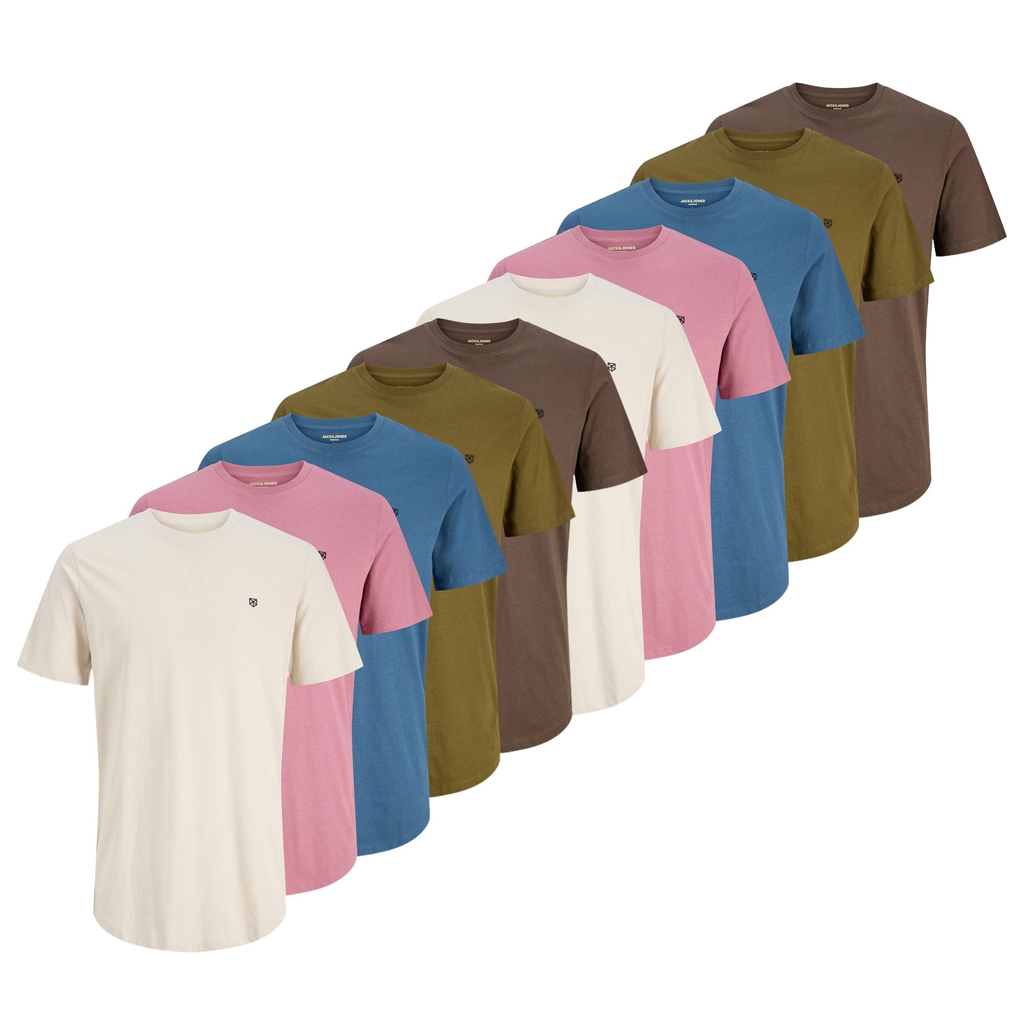 JPRBLABRODY TEE CREW NECK 10PK Herren T-Shirt 