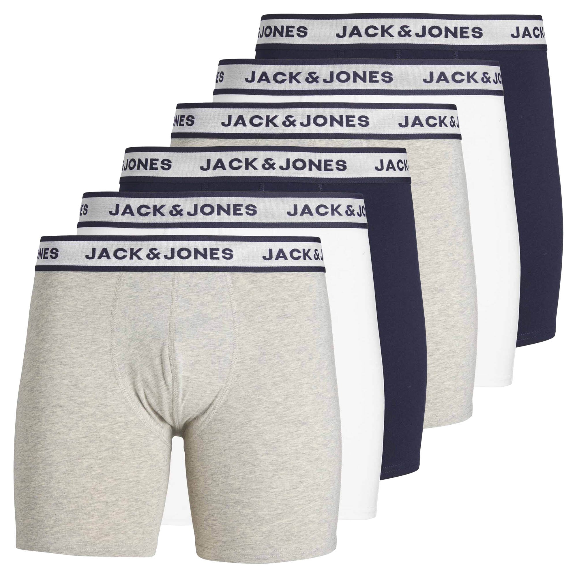 JACSOLID BOXER BRIEFS 6P Herren Boxershort 