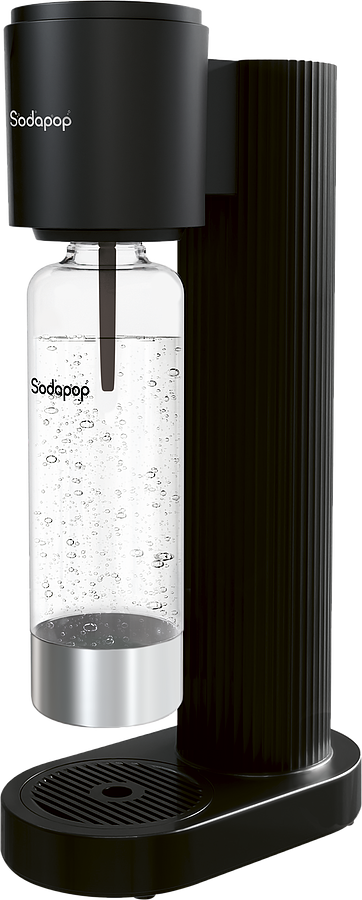 SODAPOP Wassersprudler Cooper Pro, schwarz, 1x 850ml PET-Flasche 