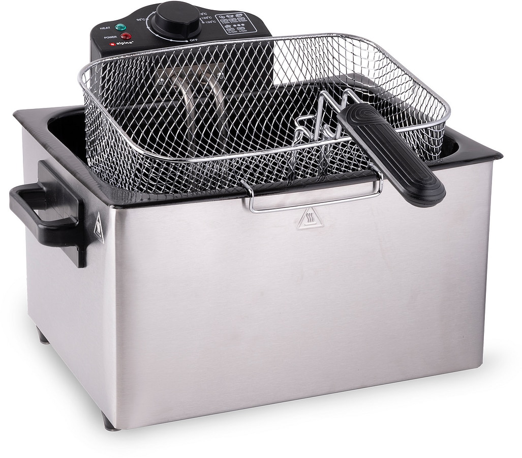 ALPINA Fritteuse, 5L, 2000W, mit 3 K&ouml;rben 