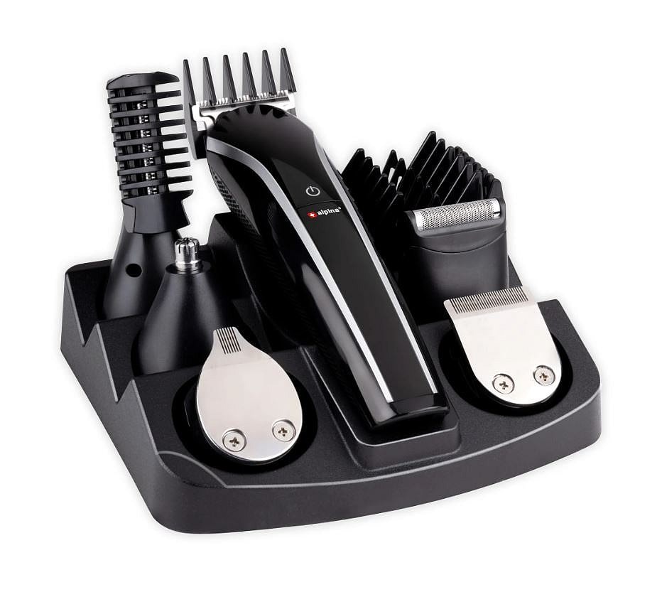 ALPINA Haarschneidemaschine Set, 600 mAh, Schwarz 