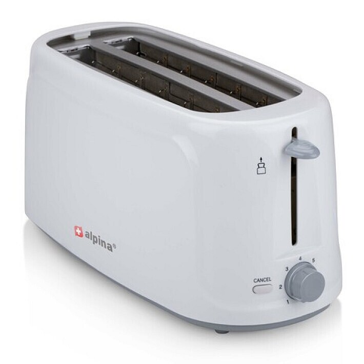 ALPINA Toaster, 1450 Watt, Weiß