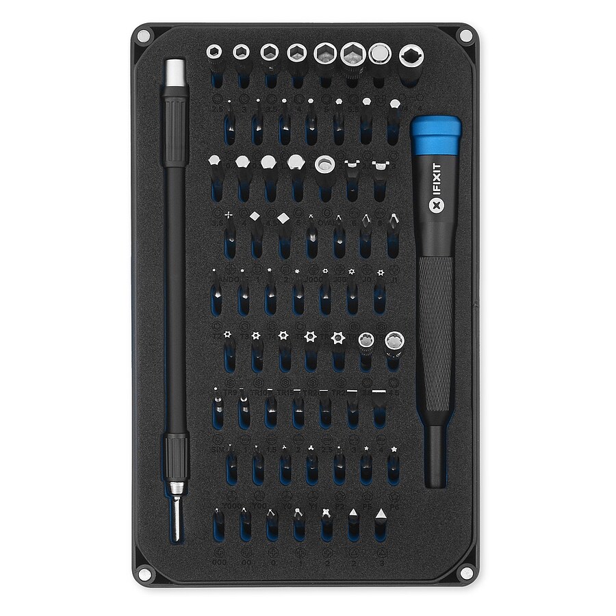 IFIXIT Mako 64 Bit Driver Kit, Pr&auml;zisions Bit Set mit 64 Bits, 4mm Driver 