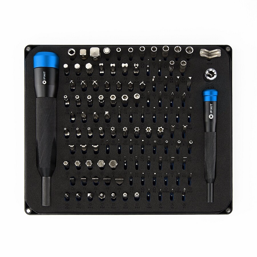 IFIXIT Manta Driver Kit, Präzisions Bit Set mit 112 Bits, 4mm + 1/4" Driver