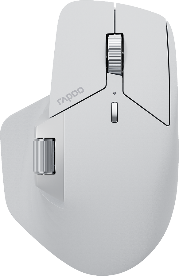 RAPOO MT760L - rechargeable Mouse Wireless, Bluetooth Grey White 