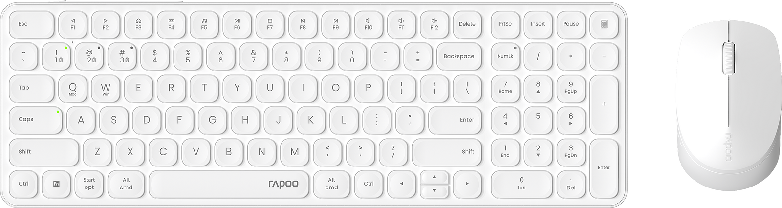 RAPOO 9710M.DE.WH Multi-Mode Combo 