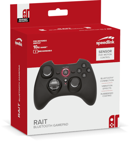 SPEEDLINK RAIT Bluetooth Gamepad - rubber-black bei Nintendo Marktkauf bestellen online for Switch/OLED/PC/Android