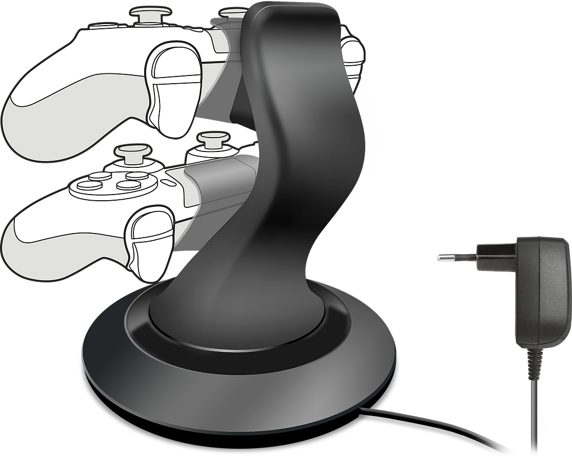 SPEEDLINK TWINDOCK Charging System with A/C Adapter - for PS4, black 