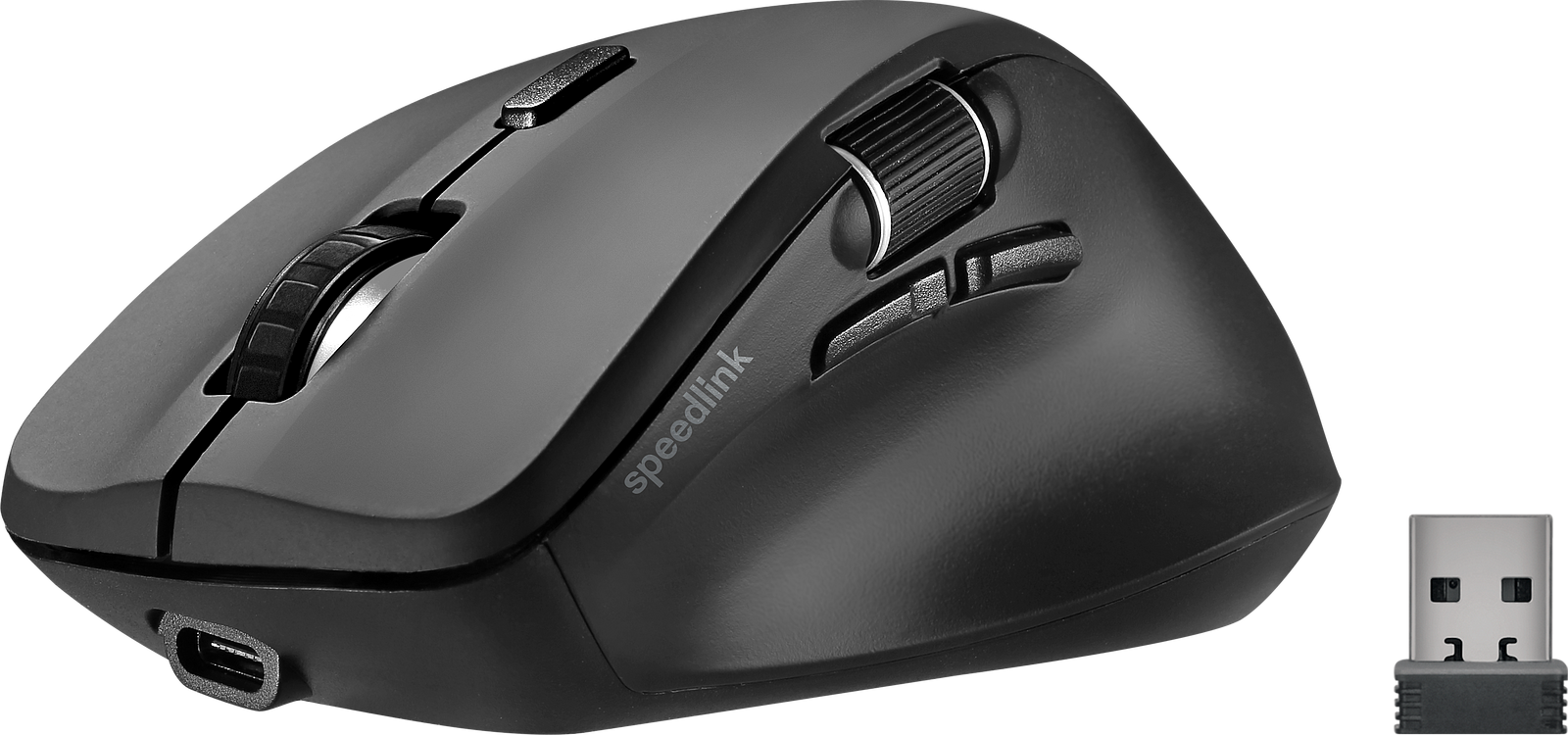 SPEEDLINK LIBERA Rechargeable Mouse - Wireless, Bluetooth, Silent, rubber-black 