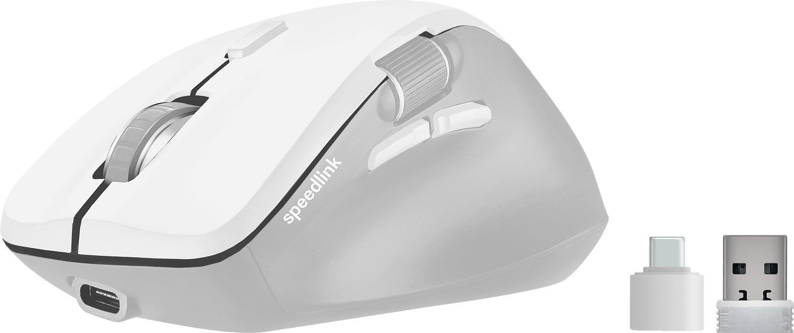 SPEEDLINK LIBERA Rechargeable Mouse - Wireless, Bluetooth, Silent, white 