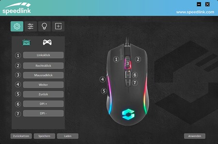 SPEEDLINK ZAVOS RGB Marktkauf Mouse, bestellen online Gaming bei rubber-black