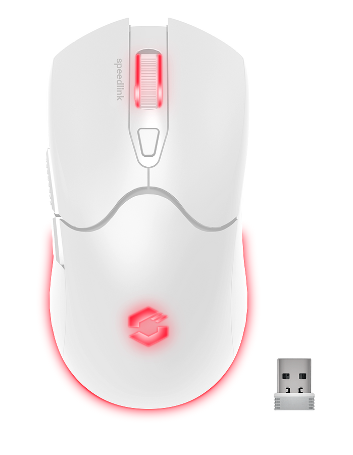 SPEEDLINK VELOX Rechargeable RGB Gaming Mouse - Wireless, white 