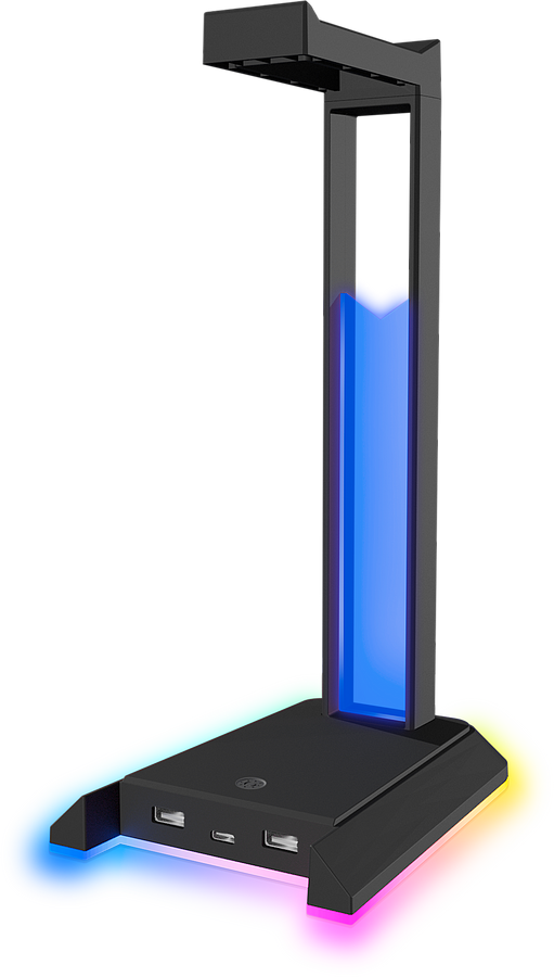 SPEEDLINK EXCELLO NX RGB Headset Stand, USB 2.0 Hub, black 