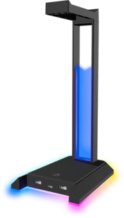 SPEEDLINK EXCELLO NX RGB Headset Stand, USB 2.0 Hub, black 