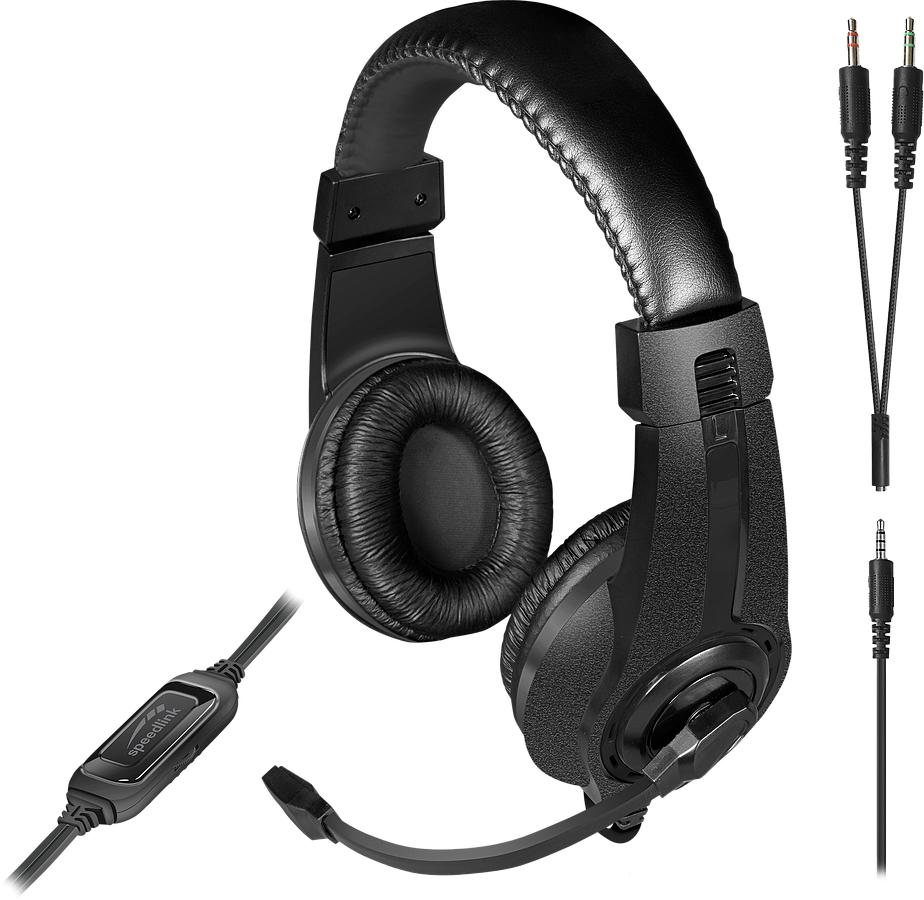 SPEEDLINK LEGATOS Stereo Gaming Headset - for PC/PS5/PS4/Xbox Series X/S/Switch 2/Switch/OLED/Lite, black 