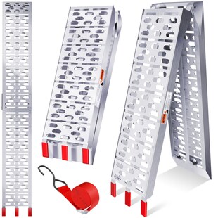 Masko® ALU Auffahrrampe Verladerampe Verladerampe Verladeschiene Antirutsch Klappbar 