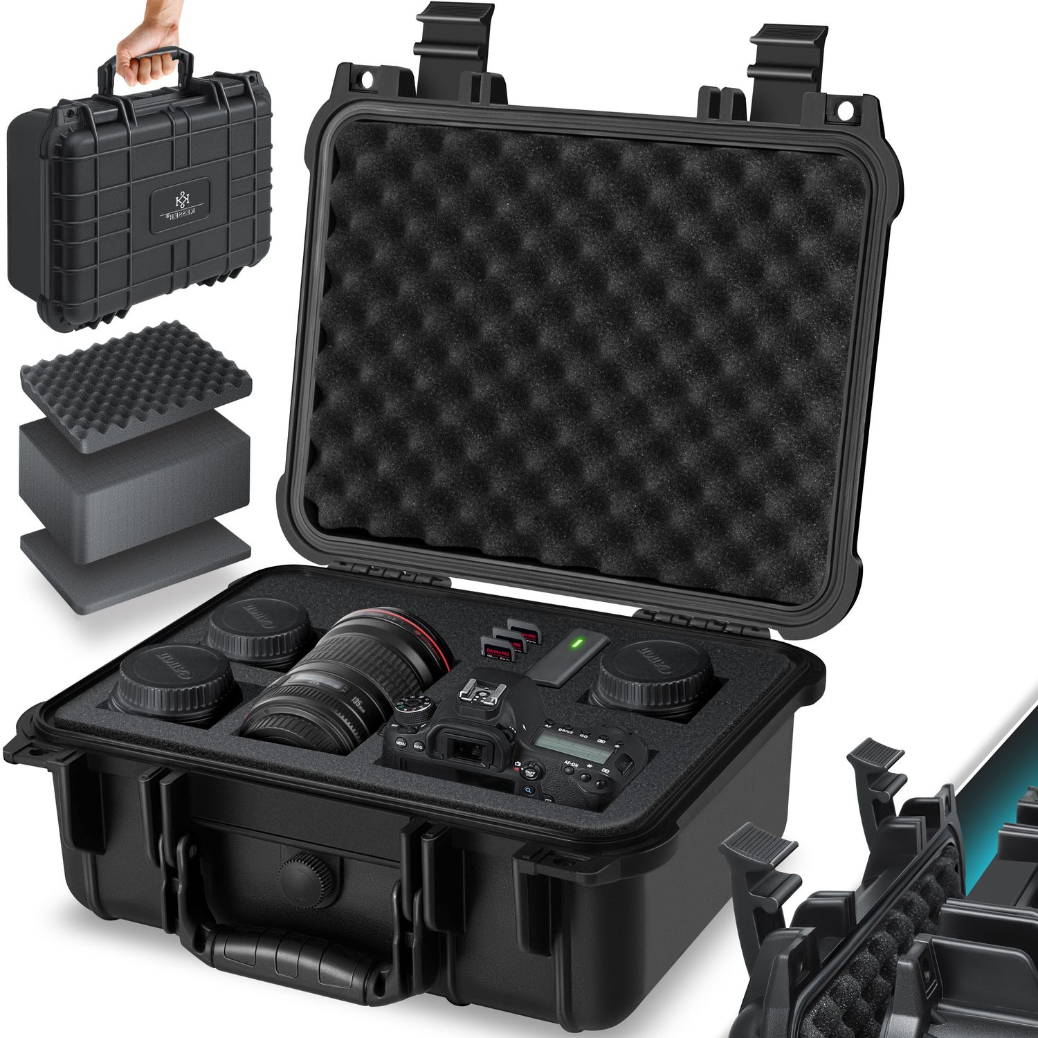 KESSER&reg;  Fotokoffer | Kamerakoffer | Transportkoffer | Schutzkoffer Kamera | Schaumstoff 