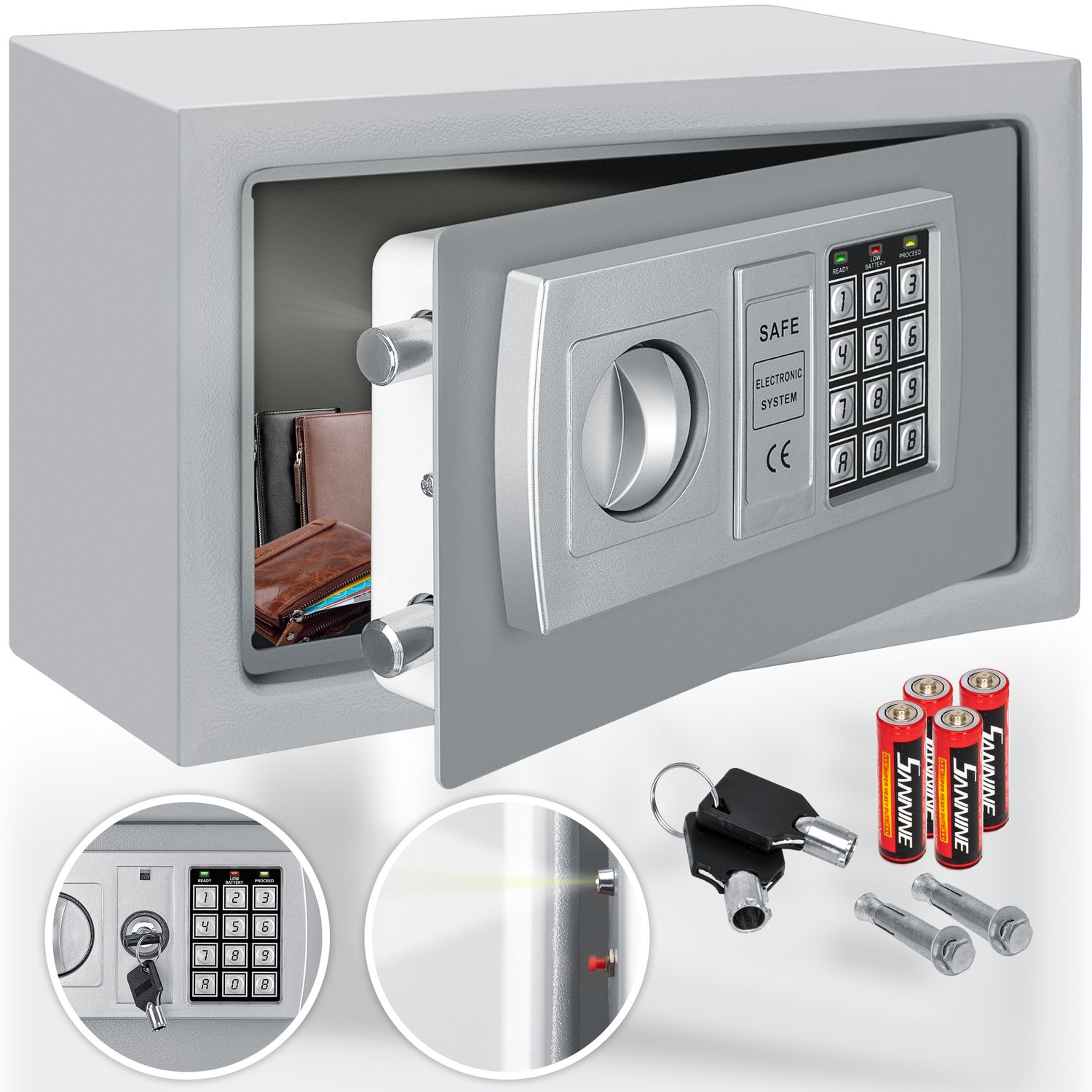 KESSER&reg; Tresor Safe Elektronik-Zahlenschloss 31x20x20cm LED-Anzeige Stahlbolzen 