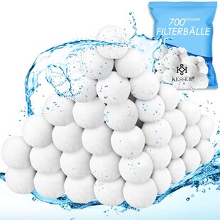 KESSER® Polysphere Filterbälle Filter Sandfilteranlage 700g ersetzen 25kg Filtersand Zubehör Ersatz Poolfilter Filteranlage 