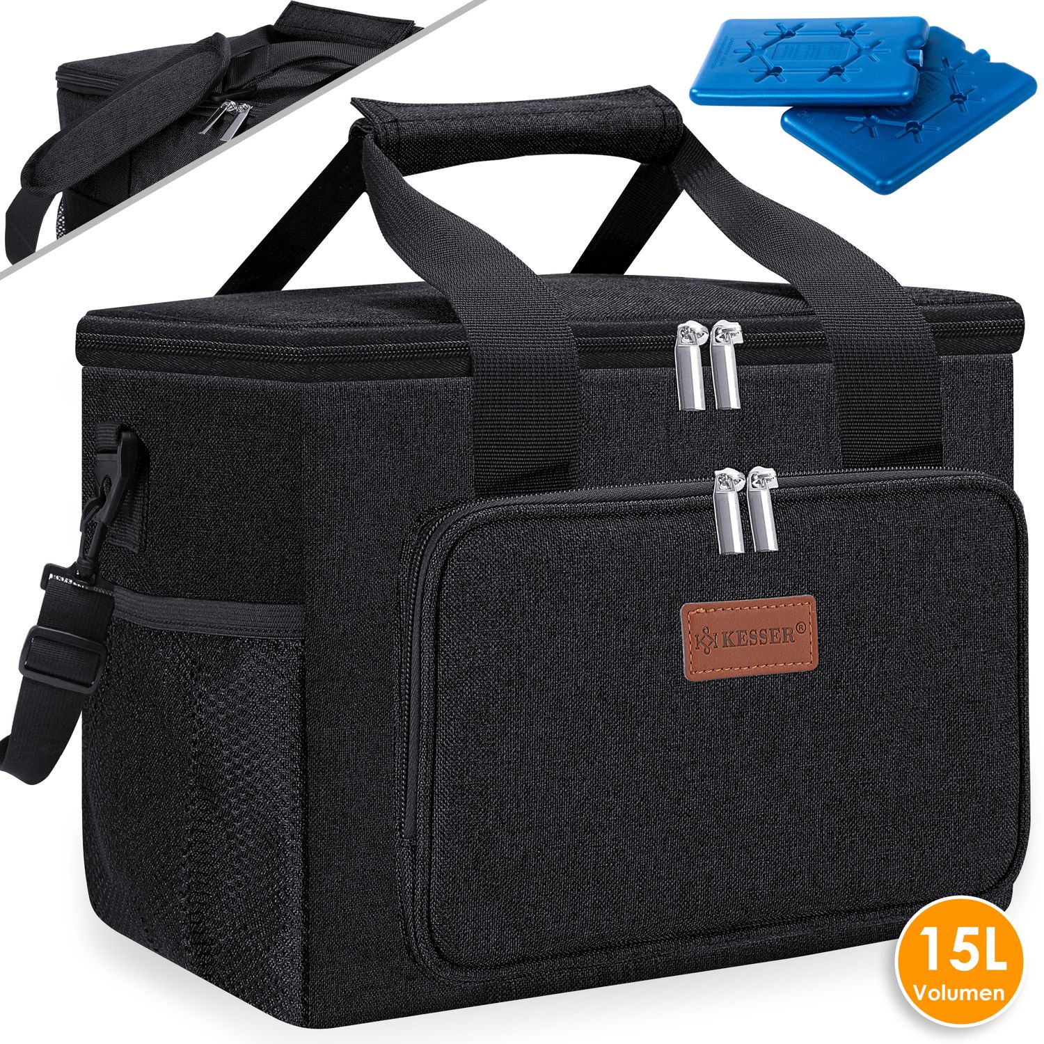 KESSER&reg; K&uuml;hltasche faltbar Gro&szlig; Schultergurt K&uuml;hlkorb K&uuml;hlbox Isoliertasche Thermotasche Picknicktasche f&uuml;r Lebensmitteltransport Lunchtasche Isoliert f&uuml;r Aufbewahrung von W&auml;rme und K&auml;lte 