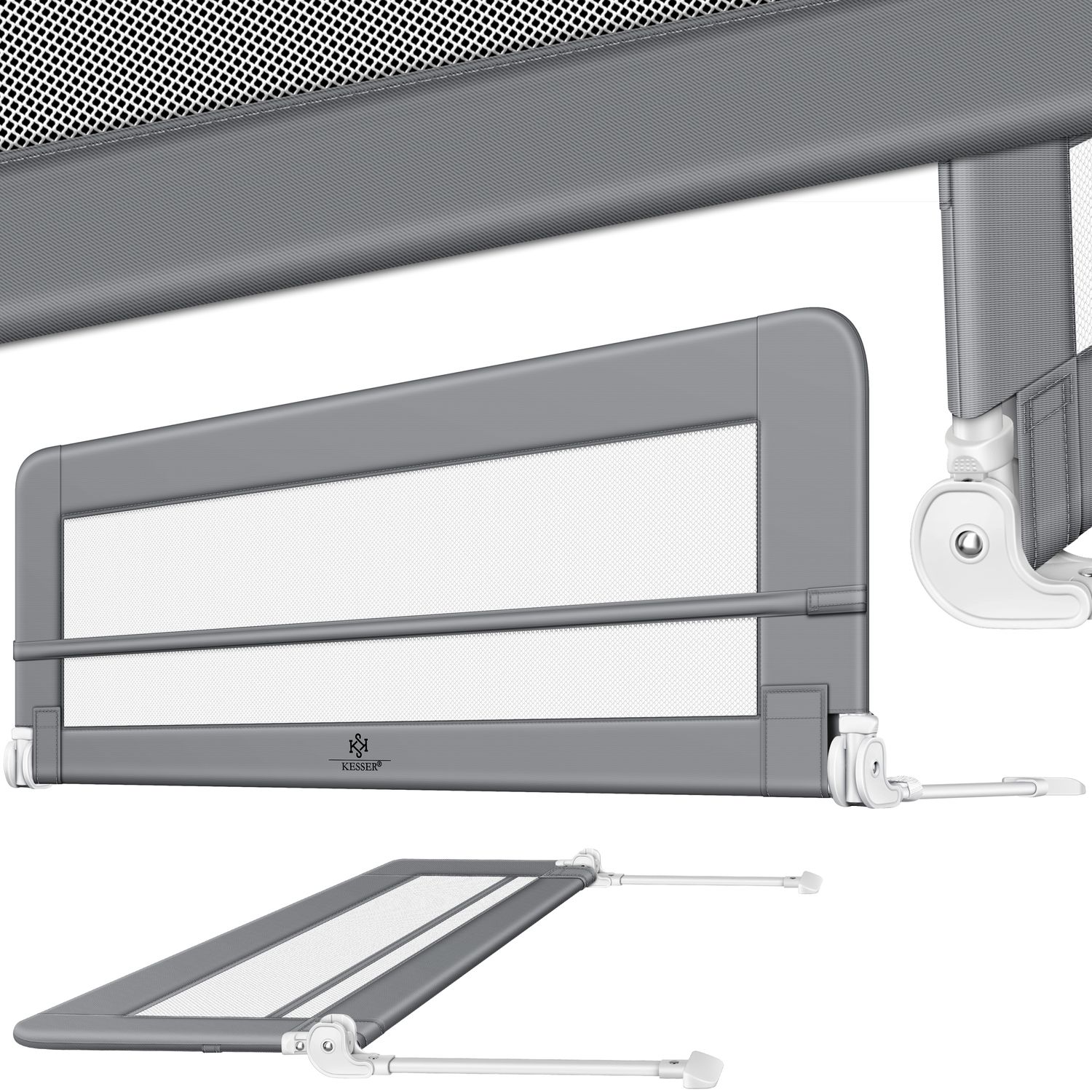 KESSER&reg; Bettgitter Bettschutzgitter Kinderbettgitter f&uuml;r Kinder Babybettgitter Kinderbettschutzgitter 