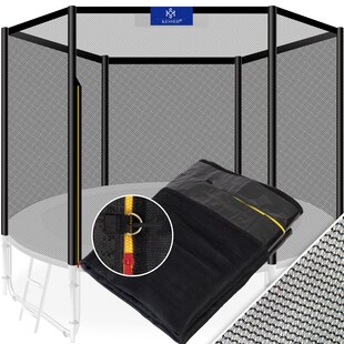 KESSER® Trampolin Ersatznetz Sicherheitsnetz UV-beständig Trampolinnetz Trampolinschutz Ø 244 305 366 427 cm | einfache Montage | Eingangstür mit Reißverschluss | aus hochwertigen Materialien 