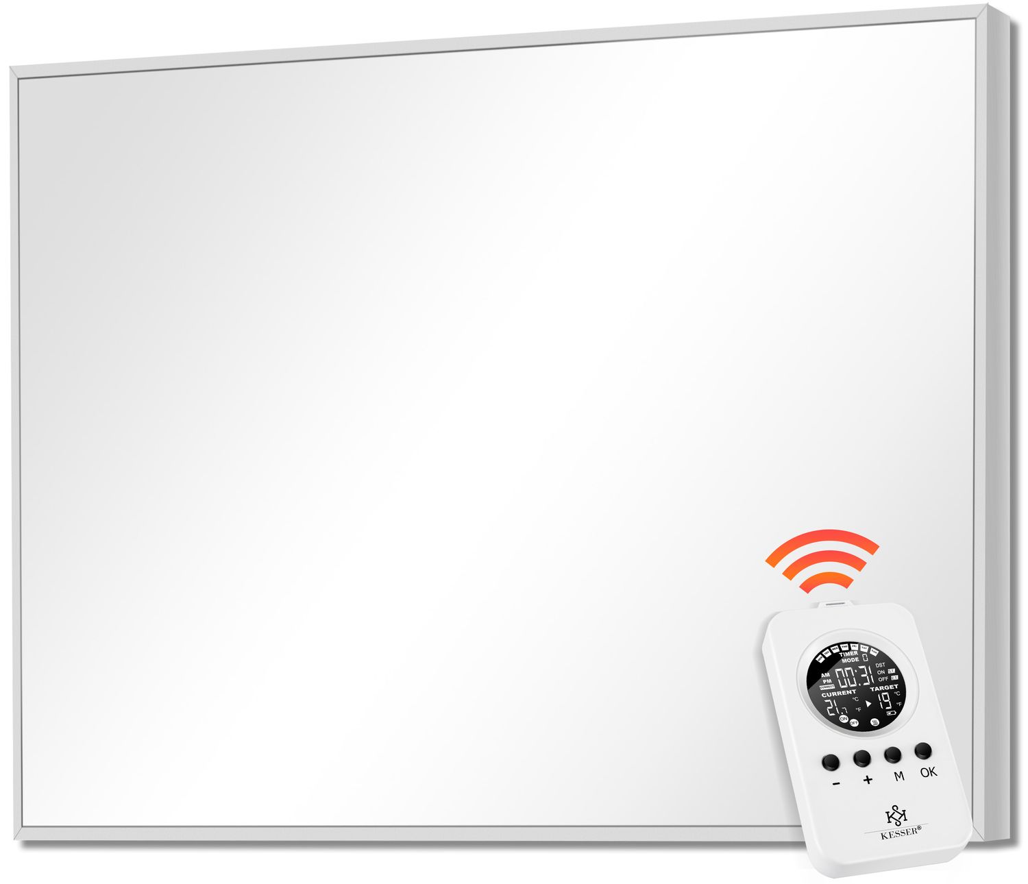 KESSER&reg; Infrarotheizung Mit Thermostat Infrarotheizk&ouml;rper Elektroheizung Infrarot Heizung Wandheizung - 28&nbsp;unterschiedliche Routineprogramme , Heizk&ouml;rper Heizpaneel 