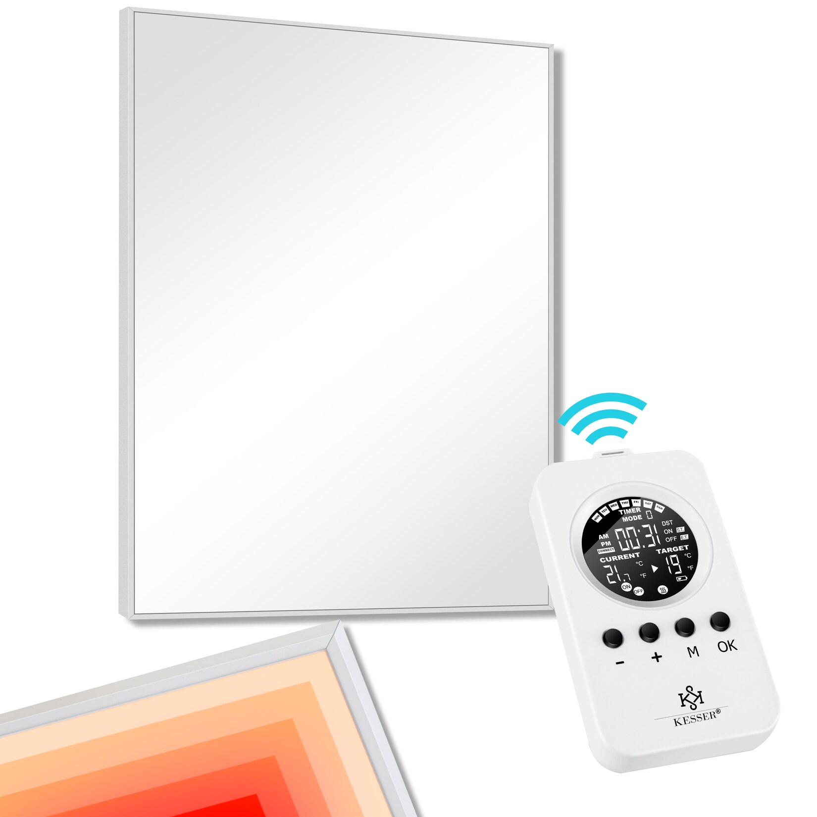 ® Infrarotheizung Mit Thermostat Infrarot Wandheizung Elektroheizung IP44