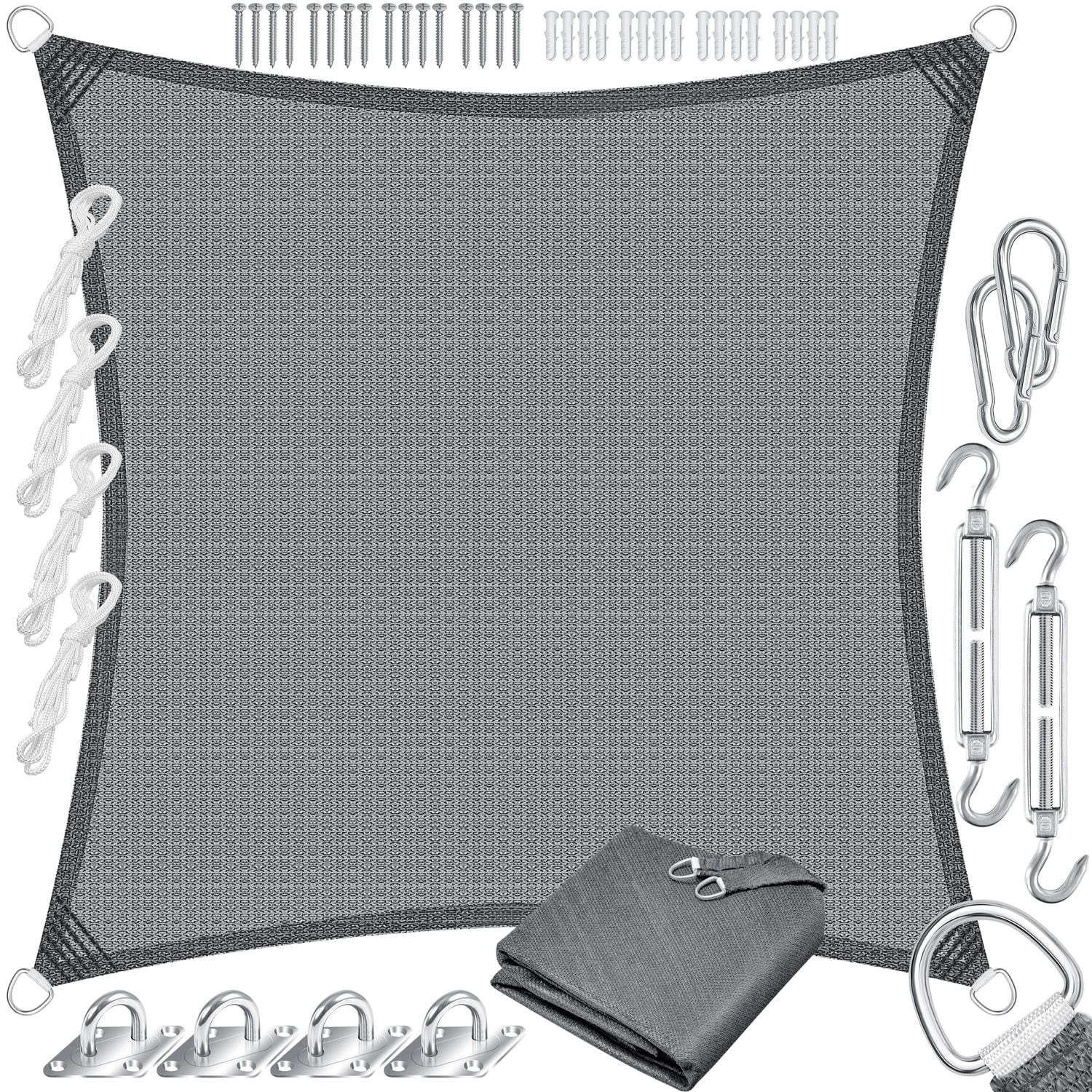 KESSER&reg; Sonnensegel Sonnenschutz Windschutz | HDPE Gewebe | wasserabweisend & windabweisend | 5-Fach quer vern&auml;ht robust & stabil Schattenspender Garten Balkon Terrasse 