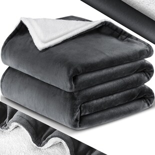 KESSER® Kuscheldecke Flauschige Sherpa Extra Weich & Warm Wohndecke Flanell Fleecedecke, Falten beständig/Anti-verfärben als Couchdecke Sofadecke oder Bettüberwurf 