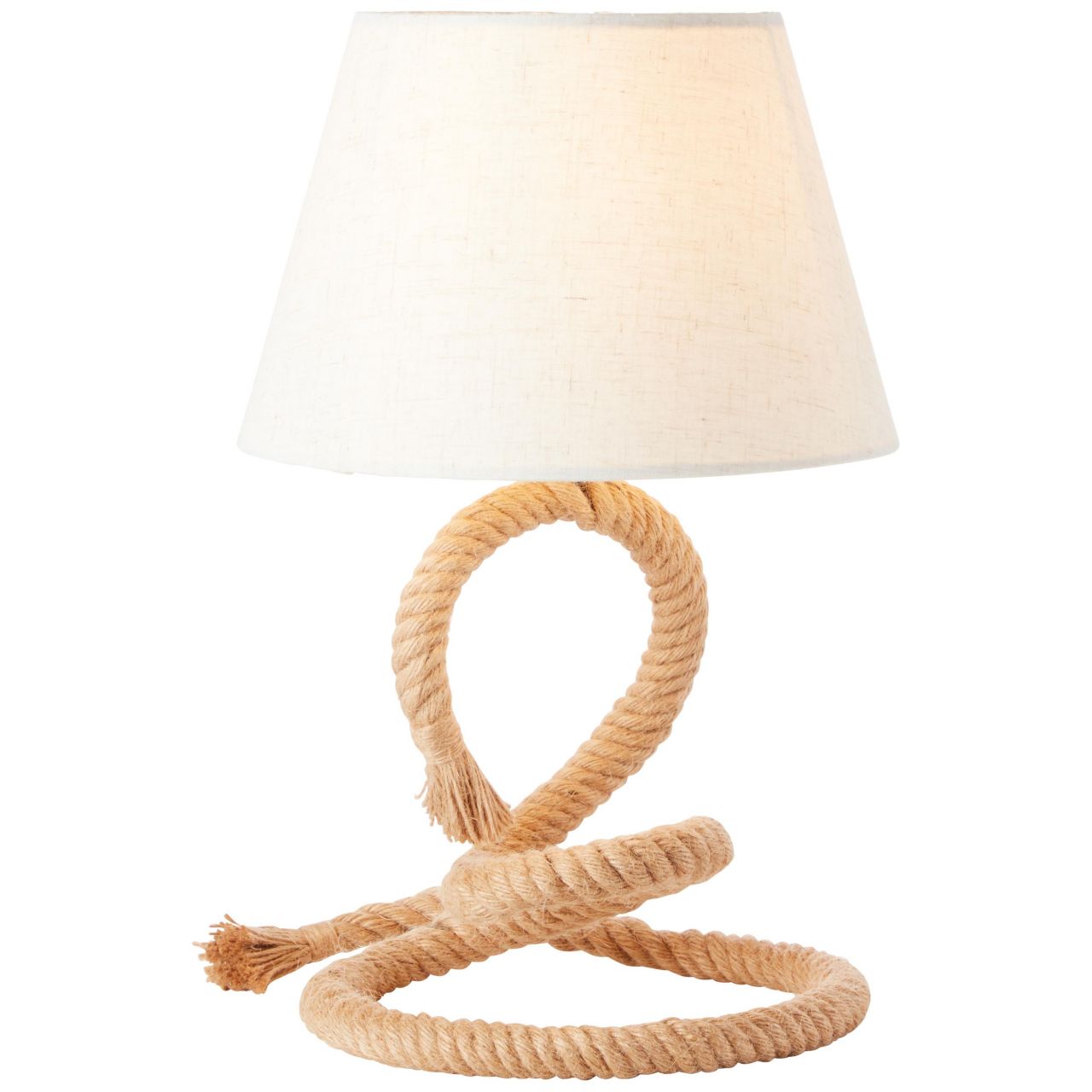 BRILLIANT Lampe, Sailor Tischleuchte natur/wei&szlig;, Seil/Textil, 1x A60, E27, 40W,Normallampen (nicht enthalten) 