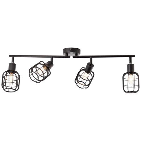 BRILLIANT Lampe, Spacid Spotrohr 4flg sand schwarz, Metall, 4x D45, E14, 40W,Tropfenlampen  (nicht enthalten) bei Marktkauf online bestellen