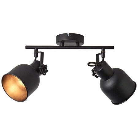 sand Lampe, Metall, online Spotrohr 2x schwarz, Rolet (nicht Marktkauf BRILLIANT enthalten) D45, 2flg bestellen 18W,Tropfenlampen E14, bei
