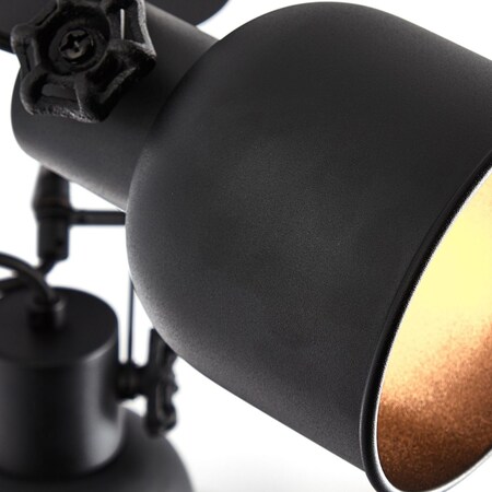 BRILLIANT Lampe, Rolet Spotrohr 4flg Marktkauf D45, 4x 18W,Tropfenlampen schwarz, sand enthalten) E14, Metall, bestellen bei online (nicht