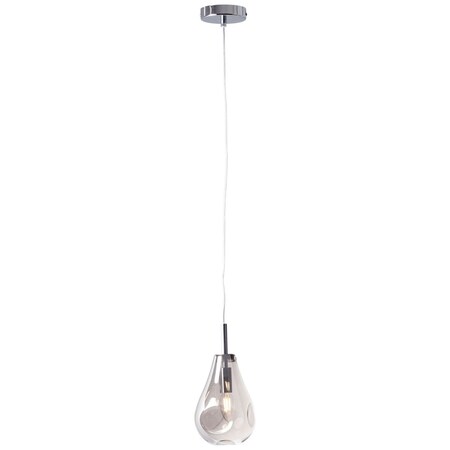 BRILLIANT Lampe, Drops Pendelleuchte 1x online E14, 1flg Marktkauf D45, 25W,Tropfenlampen rauchglas/chrom, (nicht bei enthalten) Glas/Metall, bestellen