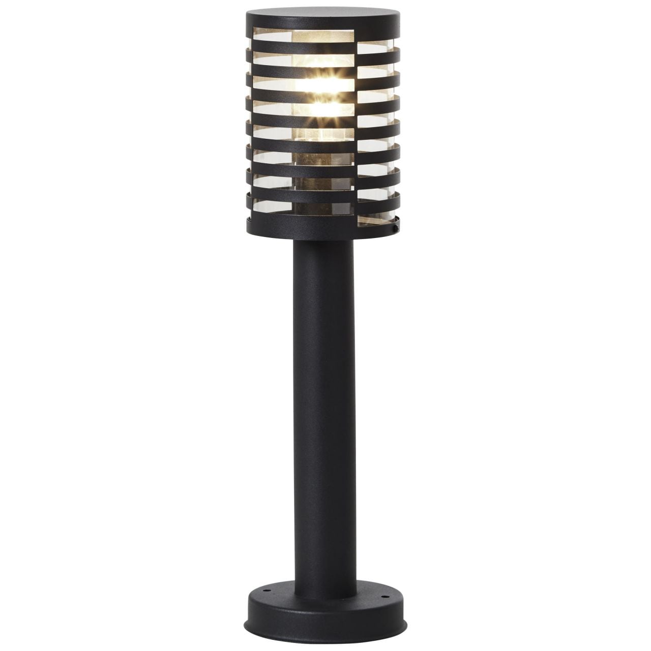 BRILLIANT Lampe, Venlo Au&szlig;ensockelleuchte 50cm schwarz matt, Edelstahl/Kunststoff, 1x A60, E27, 40W,Normallampen (nicht enthalten) 
