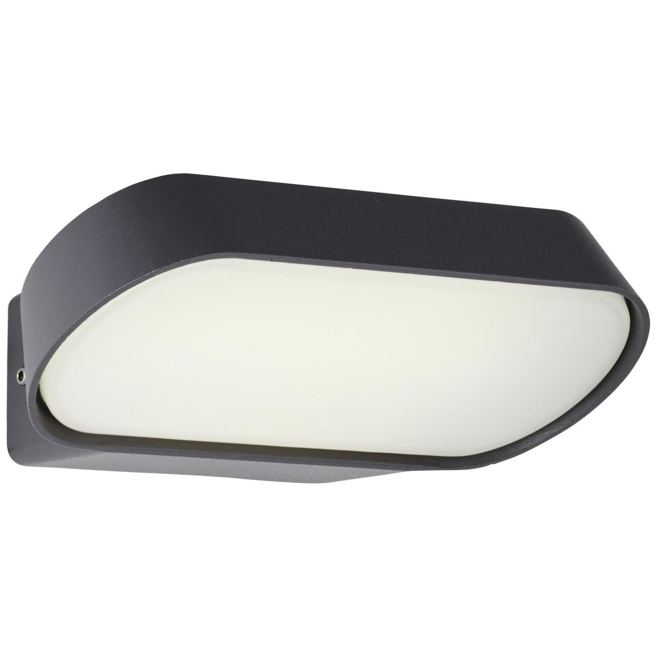 BRILLIANT Lampe, Samira LED Au&szlig;enwandleuchte schr&auml;g schwarz matt, Metall/Kunststoff, 1x 7W LED integriert, (720lm, 4000K), A+ 