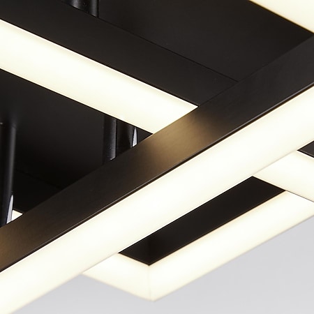 BRILLIANT Lampe, Kjorn LED Deckenleuchte 3flg schwarz, Metall/Kunststoff, 1x  42W LED integriert, (4700lm, 3000K), A+ bei Marktkauf online bestellen