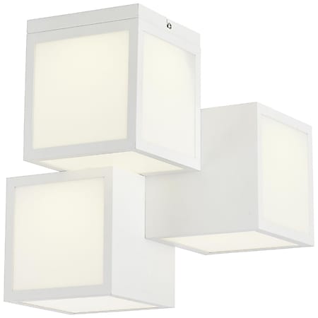 BRILLIANT Lampe, Cubix LED Deckenleuchte 3flg weiß, Metall/Kunststoff, 1x  25W LED integriert, (2400lm, 3000K), A bei Marktkauf online bestellen