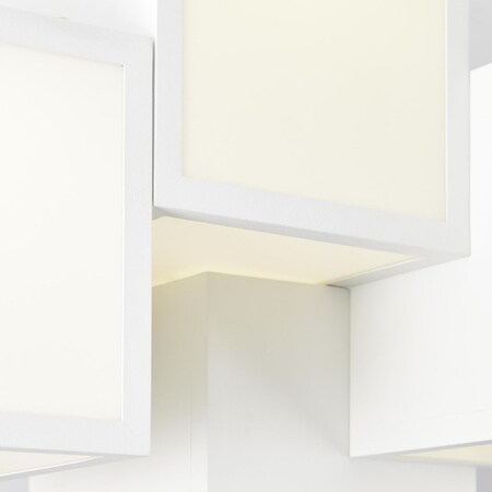 LED Metall/Kunststoff, A integriert, bestellen 5-flammig BRILLIANT 1x Marktkauf Deckenleuchte, weiß, 40W (4000lm, bei Lampe, LED Cubix 3000K), online
