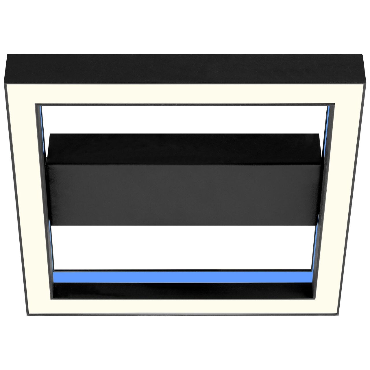 BRILLIANT Lampe, Icarus LED Wand- und Deckenleuchte 30x30cm sand/schwarz, Metall/Kunststoff, 1x 18W LED integriert, (1260lm, 2700-6200K), A 