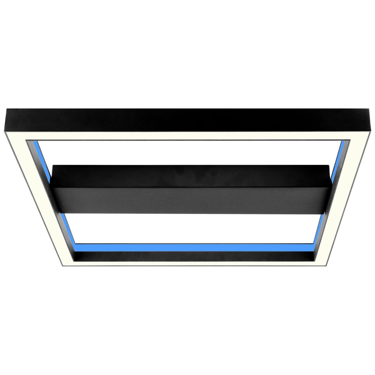 BRILLIANT Lampe, Icarus LED Wand- und Deckenleuchte 50x50cm sand/schwarz, Metall/Kunststoff, 1x 38W LED integriert, (2660lm, 2700-6200K), A 
