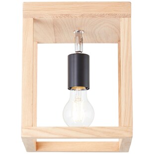 BRILLIANT Lampe, Nerea Deckenleuchte 1flg eiche geölt, Holz/Metall, 1x A60, E27, 15W,Normallampen (nicht enthalten) 