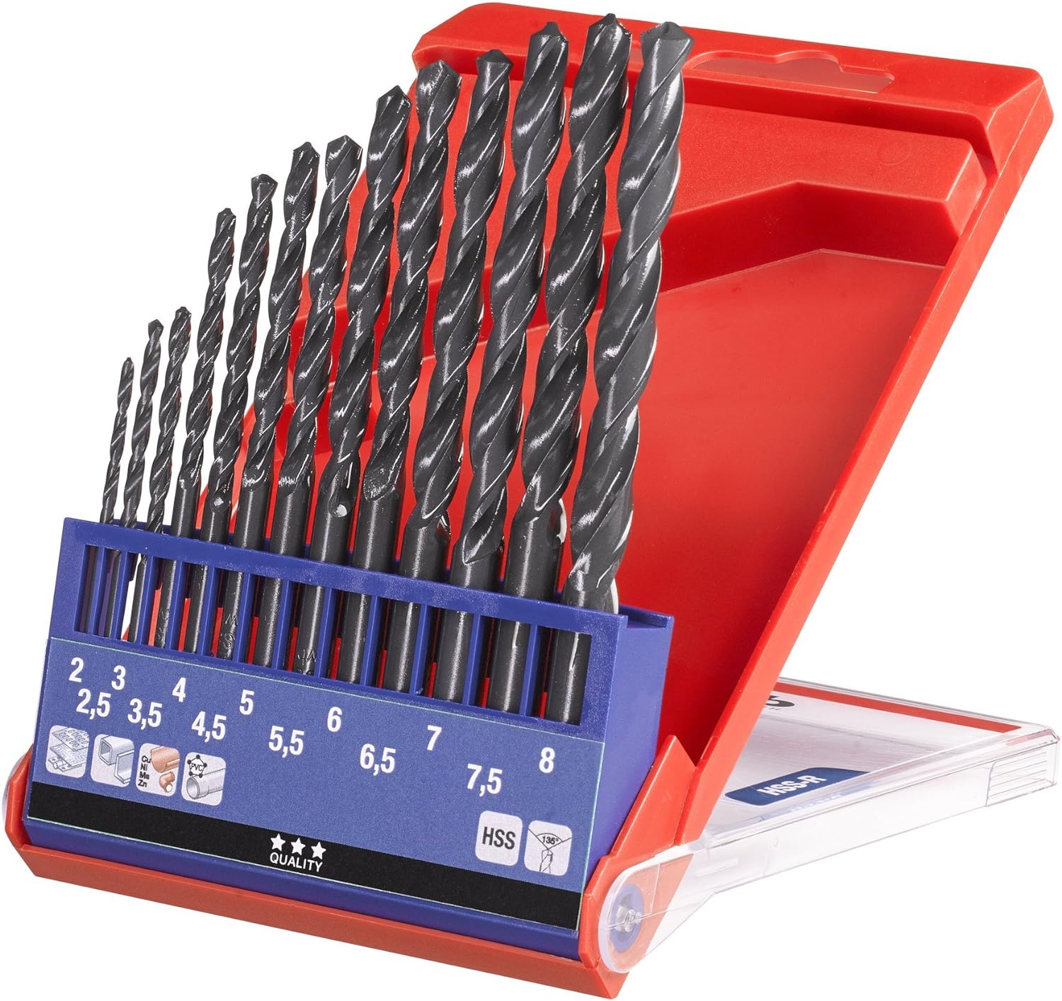 HSS Spiralboh Kass 2-8 13-tlg 